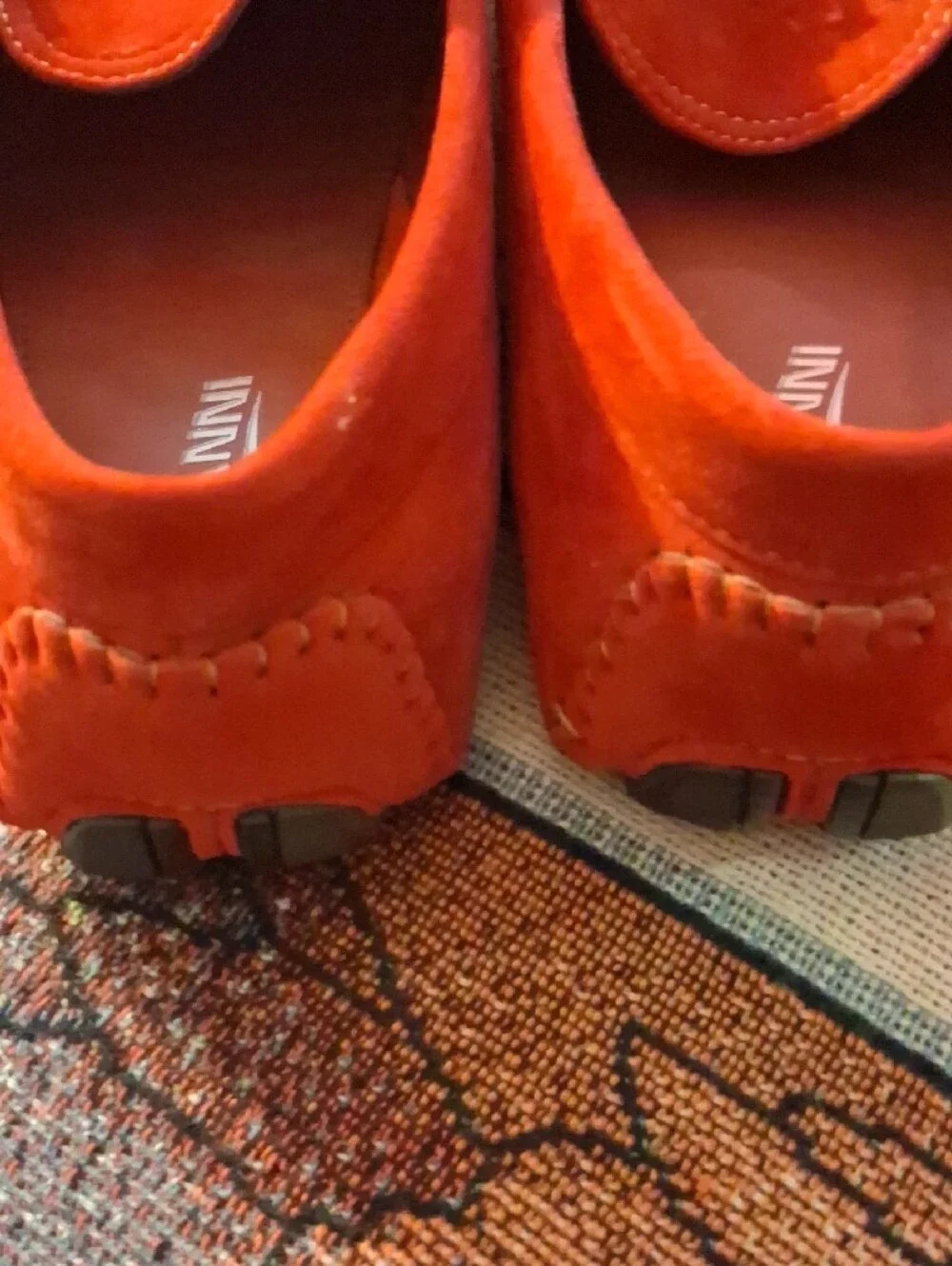 VANNI Red Suede Men’s Bit-Detail Loafers